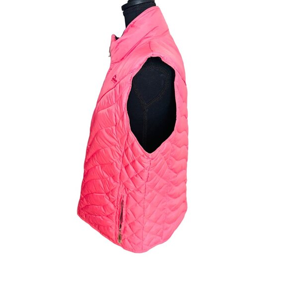 Powder River Outfitters Womens Quilted Pink Vest L Polyester Nylon Down Feather - Picture 3 of 12
